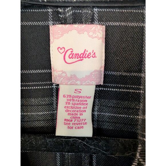 Candie's | Plaid Jacket with Satin Ribbon- Junior S - Picture 5 of 5